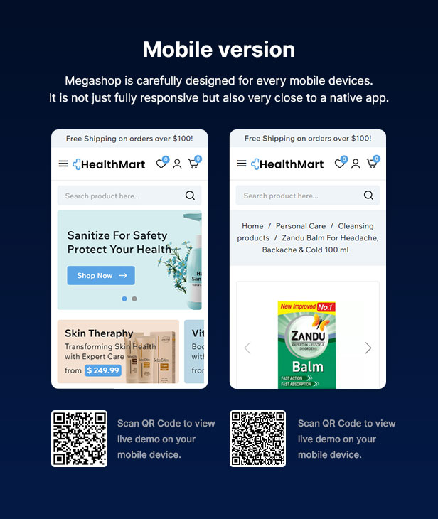 HealthMart - Pharmacy and Medical Store Healthy Elementor PrestaShop Theme