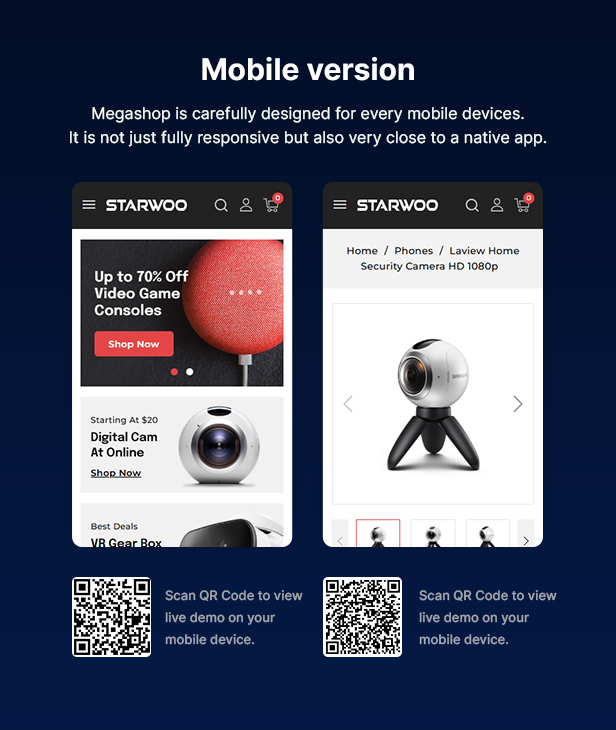 Starwoo - Electronics and Gadgets Store Elementor Prestashop Responsive Theme