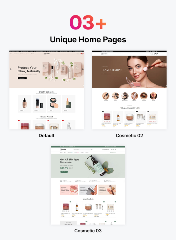 Cosmika - Beauty Cosmetics & Makeup SkinCare WooCommerce WordPress Theme - 2