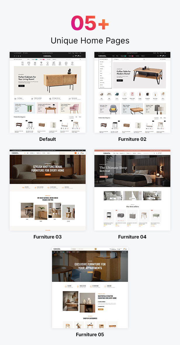 Furnista - Furniture Store and Home Decor Interior WooCommerce Theme
